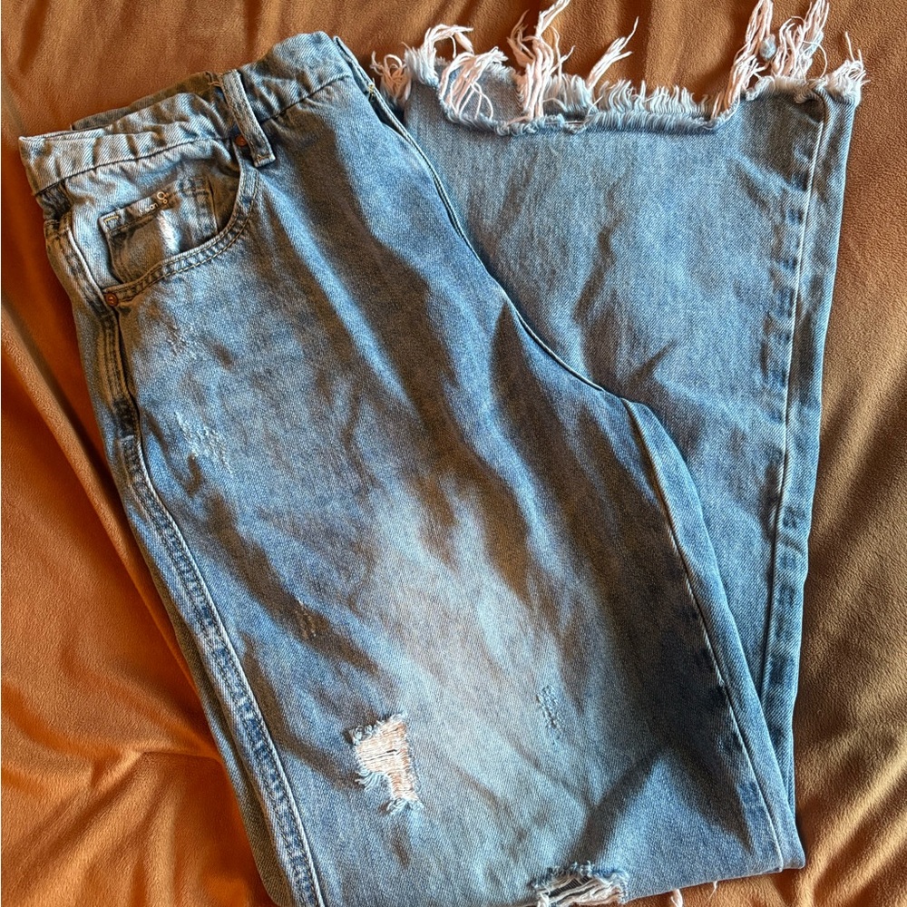Insane Gene Frayed Hem Distressed crops